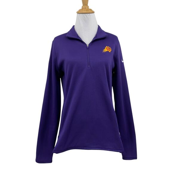 Nike Golf Sweatshirt Womens M Medium Purple Therma Fit Half Zip Phoenix Suns - Picture 1 of 15